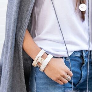 Chic Cream Open Cuff Bracelet